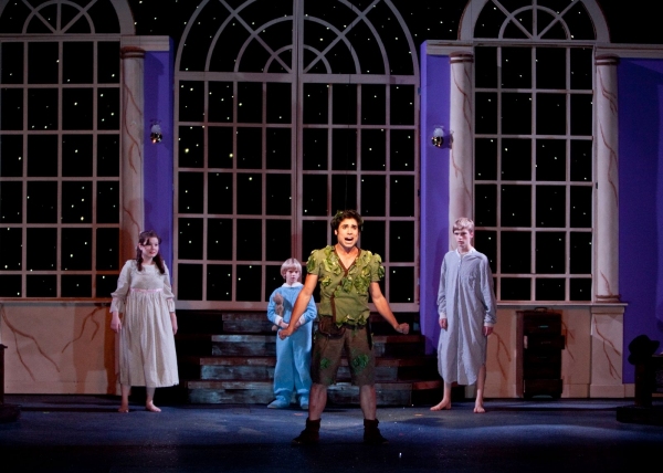 John Paul Soto as Peter Pan (foreground) and in background from left to right, Kelly  Photo